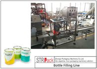 Промышленная автоматическая жидкостная заполняя линия с машиной завалки поршеня и автоматическим Labeler бутылки