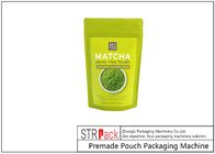 Мешок застежка-молнии DoyPack порошка зеленого чая Matcha упаковывая заполнение и уплотнение MachineRotary с заполнителем сверла для порошка