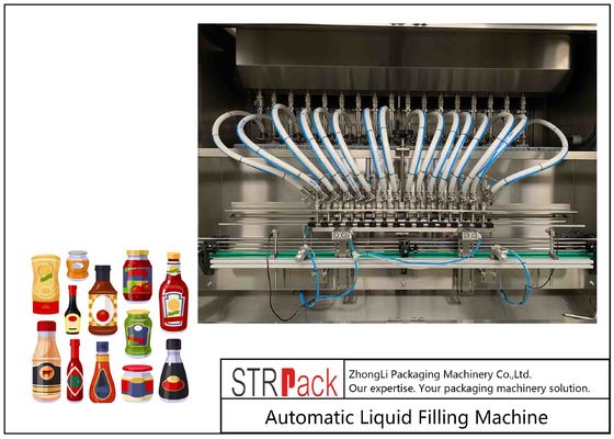 Машина 220V/50Hz управлением PLC автоматическая жидкостная заполняя