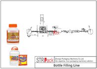 Линия промышленной бутылки заполняя/линия стирального порошка заполняя с мотором сервопривода и экраном касания