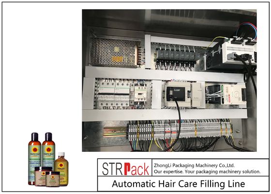 Линия наполнения бутылок с гелем для душа