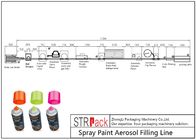 Линия линия ISO9001 пневматической бутылки заполняя завалки аэрозоля краски для пульверизатора